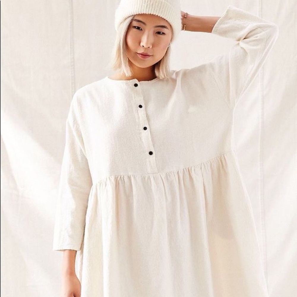 Urban Outfitters Urban Renewal Flannel Smock Dress